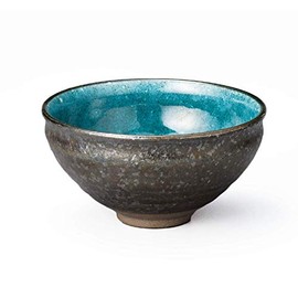 Mino Yaki Y1520 Matcha Bowl by Takase, Approx. 5.1 inches (13 cm), Turkish Summer
