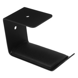 OHPHCALL Under Desk Headphone Stand Gaming Headset Hanger for Desk Black PU Design Space Saving Accessory for Home Office Play Areas Fits Headphones