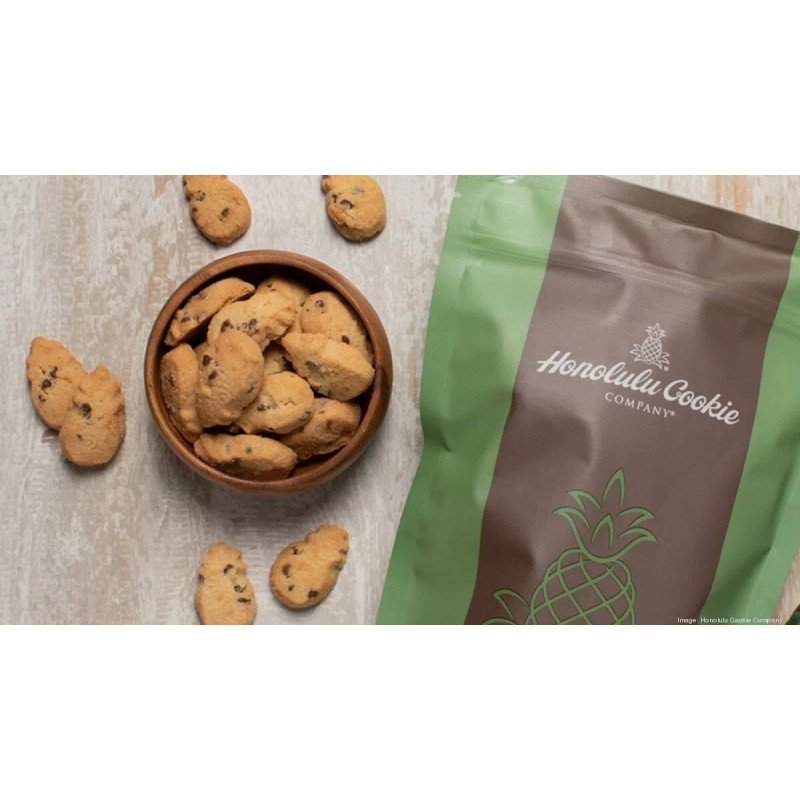 Honolulu Cookie Co. Mini Bites Chocolate Chip Macadamia Shortbread 16oz