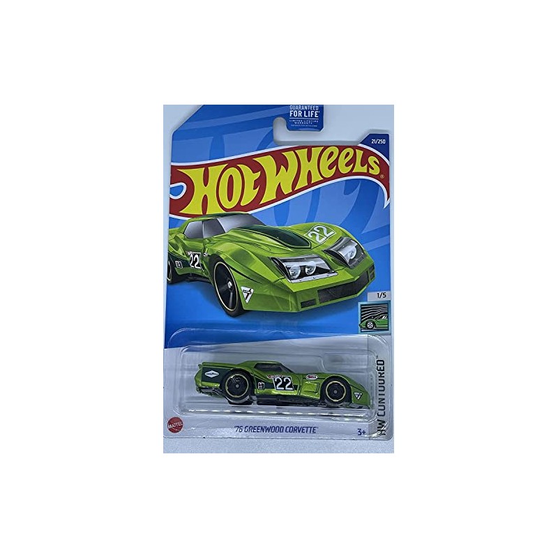 Hot Wheels '76 Greenwood Corvette - Green - Die-cast Car