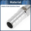 INFINAUTO Stainless Steel Hose Fittings, 35/64" Hose 1/4 BSPT Male