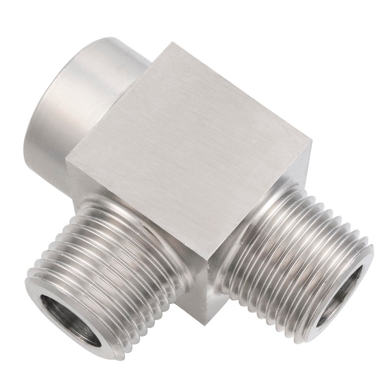 Yoebor Stainless Steel 304 Pipe Fitting Female Run Tee, 1/4"
