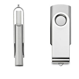 Fast High Performance Classic Swivel 8GB USB 2.0 Flash Drive - Thumb Drive Fastest Memory Stick (Silver)