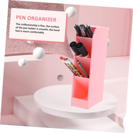 Operitacx Inclined Makeup Brush Holder 2pcs Pen Storage Box for under Desk Organizing