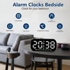 HEEYoo Digital Alarm Clock for Bedside, Digital Clock with LED