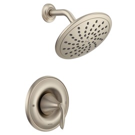 Moen T2232EPBN Eva Posi-Temp Shower Faucet Trim with Eco-Performance Rainshower Showerhead, Valve Required, Brushed Nickel