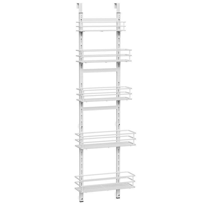 Purdaz Adjustable 5-Tier Over the Door Pantry Organizer, Spice Rack,