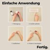 Miss Sophie Nagelfolie - Brick Red - Einfarbig, Rot, Nail