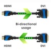 HDMI DVI adapter cable with A.I.S. signal interference protection –
