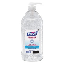 Purell Advanced Hand Sanitizer Refreshing Gel, Clean Scent, 2-Liter Pump Bottle (Pack of 1). 9625-04