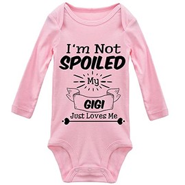 Im Not Spoiled My Gigi Just Loves Me Unisex Baby Long Sleeve Bodysuits