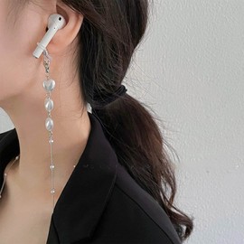 Sttiafay Beads Eyeglasses Chain for Women Heart Pearl Mask Glasses Strap Sunglass Retainer Cord Eyewear Lanyard Gifts for Her