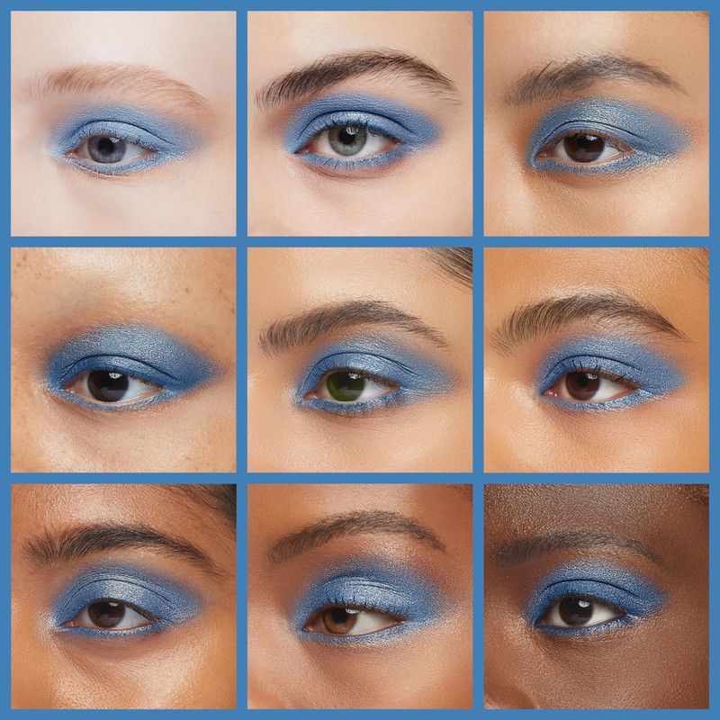 Oulac Blue Cream Eyeshadow also for Highlighter Large Capacity Highly