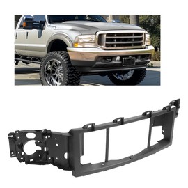 HECASA Header Panel Compatible with 1999-2004 Ford Excursion F250 F350 F450 F550 Super Duty Grille Headlamp Mounting Nose Header Panel Plastic(PP) Replacement for F81Z8A284AA FO1221115 3PCs