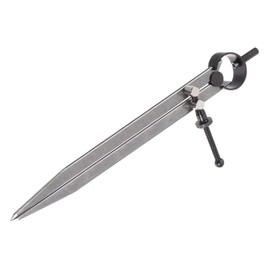 Kozelo Spring Joint Caliper - [10 Inch] Carbon Steel Spring Divider Caliper with Solid Nut for Metalworking Drawing Use, Flat Leg