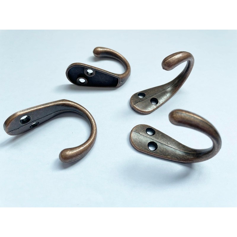 Mokife Coat Hooks, Vintage Copper, Pack of 6 Heavy Duty