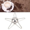 Coffee Cooling Tool with Reusable Metal Ice Sphere Stainless Steel