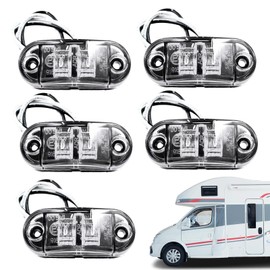 Trailer Marker Lights | 12V- 24V Side Marker Indicators Light | Waterproof, Ultra Bright Trailer Marker Lights For Car, Lorry, Van, Trucks, Caravan, Camper