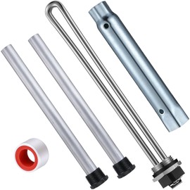 Saillong 5 Pieces RV Water Heater Elements Include 2 Anode Rod 1 Electric Heater Element 1 Dual Hex Wrench and 1 Tape Replacement Kit Compatible with Suburban RV Parts