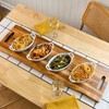 Large Acacia Serving Board with Handles, 36 x 12 Inch