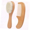 minkissy Practical Baby Brush Set 2-piece Comb and Brush for