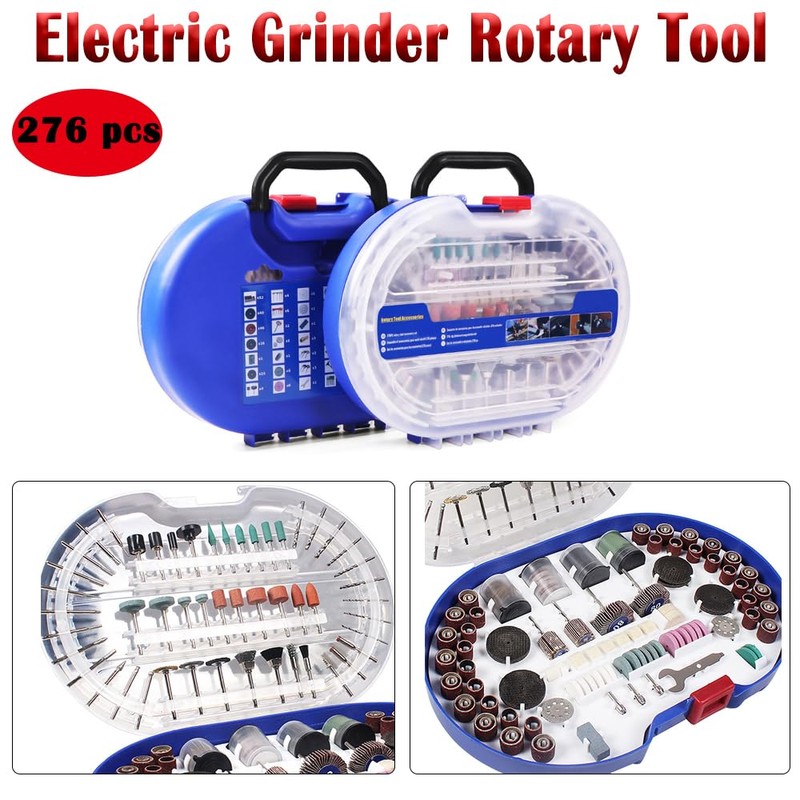 Rotary Tool Accessory Set, 276 Pieces Electric Tool Accessories, 1/8