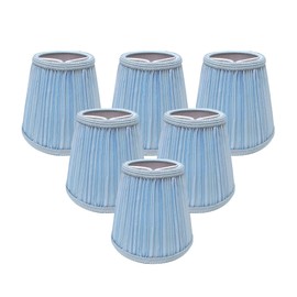 Royal Designs, Inc. CS-1057-5BLU-6 Designer Mushroom Pleat Empire Chandelier Lamp Shade, 3 x 5 x 4.5, Blue, 6-Pack
