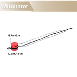 1 tonne/2200lb 8ft/2.4m Lift G80Mn Hand Chain Hoist Alloy Steel Red Chain 1/4" Diameter for Industrial Settings Including Factories Transportation