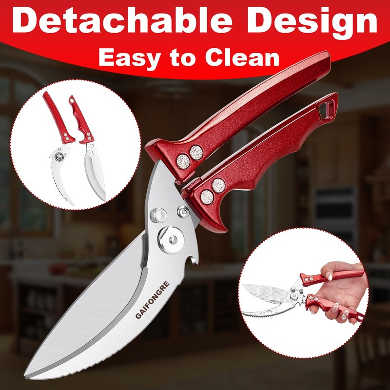 Poultry Shears Heavy Duty,Kitchen Shears for food Heavy Duty,Kitchen Scissors
