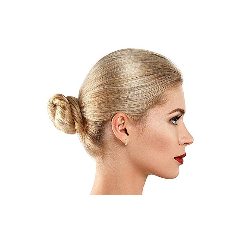 Aretes para Mujer, Pendientes de Aro con Diamante con Zirconia