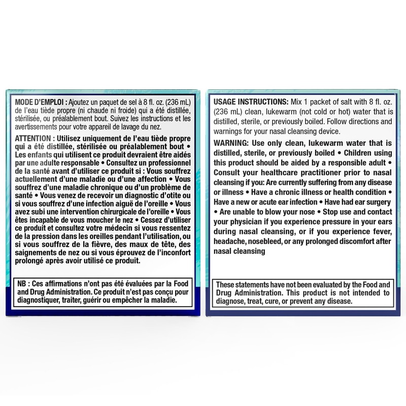 Ancient Secrets Nasal Cleansing Salt, Non-Iodized – USP-Grade Sodium Chloride,