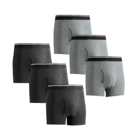 RYO... Men's Incontinence Pants, Urinary Leak Pants, Boxer Shorts, Absorbent Pad, High Performance Absorbent Pants, Antibacterial, Odor Resistant, Cotton, Plain, Front Opening, Set of 3, M, Gray