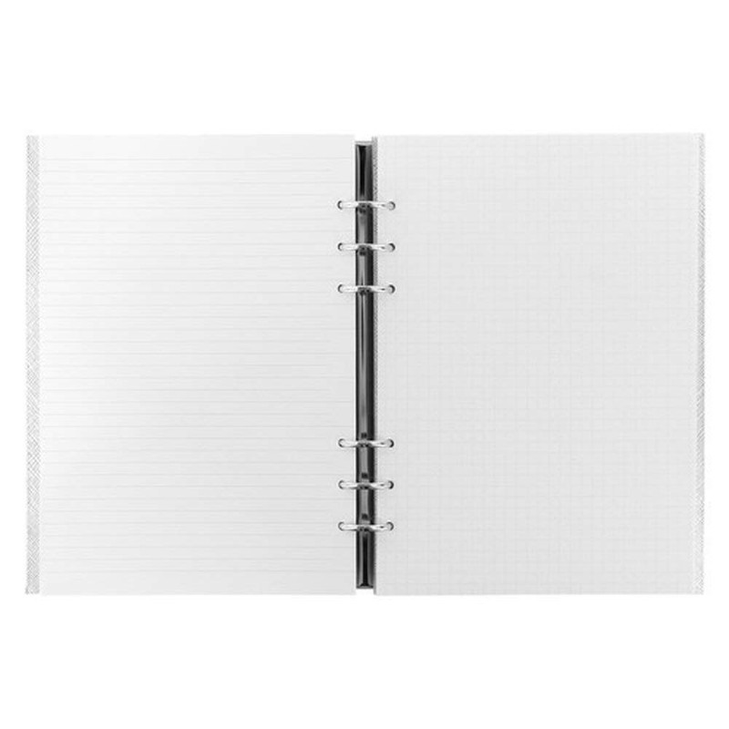 Filofax A5 Saffiano Clipbook - Silver