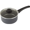 GoodCook Everyday Sauce Pan w/Lid, 3 Quart, Black