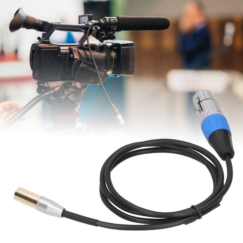 3Pin Audio Cable Mini Male to XLR Female Zinc Alloy