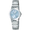 Casio Collection Standard Women's Wristwatch, silver/pale blue, Newest model