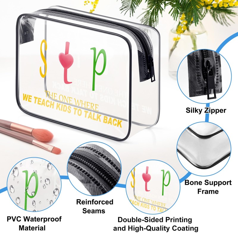 Speech Therapy Speech Language Pathologist Gifts Funny Makeup Bag Gift