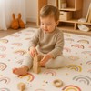 Baby Play Mat,79"x 71" Large Mat for Floor,Reversible Floor Mat,Foam