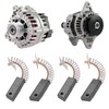 Acouto Replaceable Carbon Motor Brushes 4PCS Alternators Brush Set A647X50870