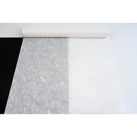 HanJi Rollo de papel de morera tradicional coreano, textura de fibra natural 54.10 cm x 20 metros, Blanco, 21.3" x 787.4" (54 x 2000 Cm), 1