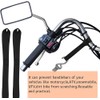 Walquicks 6 Pieces Black Soft Loop Tie Down Straps, Heavy