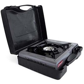 Coleman Portable 1-Burner Butane Gas Stove with Carry Case, Gray, 7650 BTU Max
