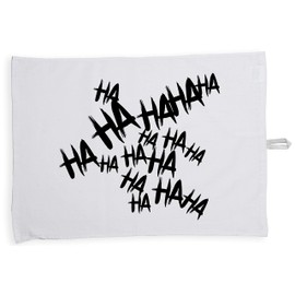 Hippowarehouse Creepy Laugh Hahaha Tea Towel Eco Printed Dish Cloth Kitchen accessory 50cmx70cm 100% Cotton