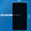 Birllaid Light Dimming Stickers,4Pcs Light Blocking Stickers LED Cover Filters,