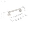 FURNIWARE Cabinet Handles,10 Pack Brushed Nickel Hardware Drawer Pulls,Zinc Alloy