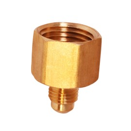 highcraft G46S-1234 Flare x Female Reducing Adapter Pipe Fitting 1/2" O.D. x 3/4" FIP Connections Brass