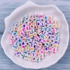 1000 Pcs Letter Beads Acrylic Cube Beads Alphabet Bead Number
