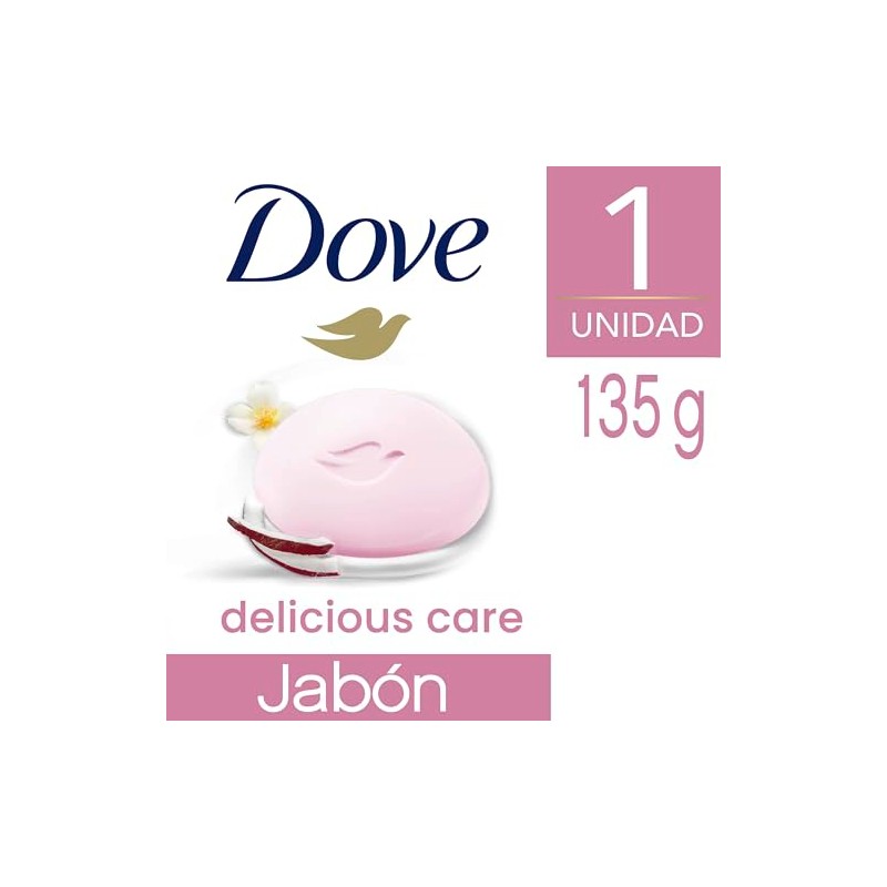 Jabón Dove Delicious Care Leche de Coco y Jazmín 135