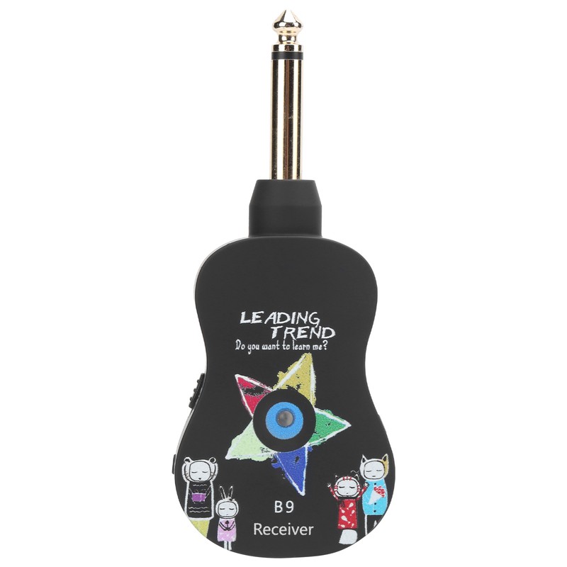 Guitar Wireless System Transmitter Receiver Electronic Pickup Reverb Treble Bass