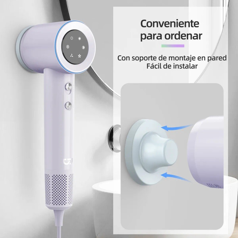Secador De Pelo Alta Velocidad Profesional Con Pantalla Led